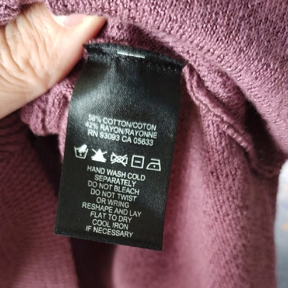 Zozo Burgundy Knit Top - Picture 4 of 8